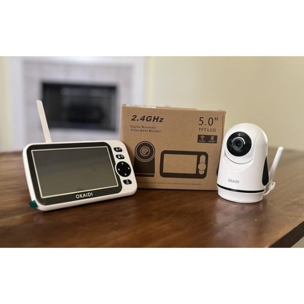 New Video Baby Monitor with Camera and Audio, 5" Display Baby Monitor No WiFi